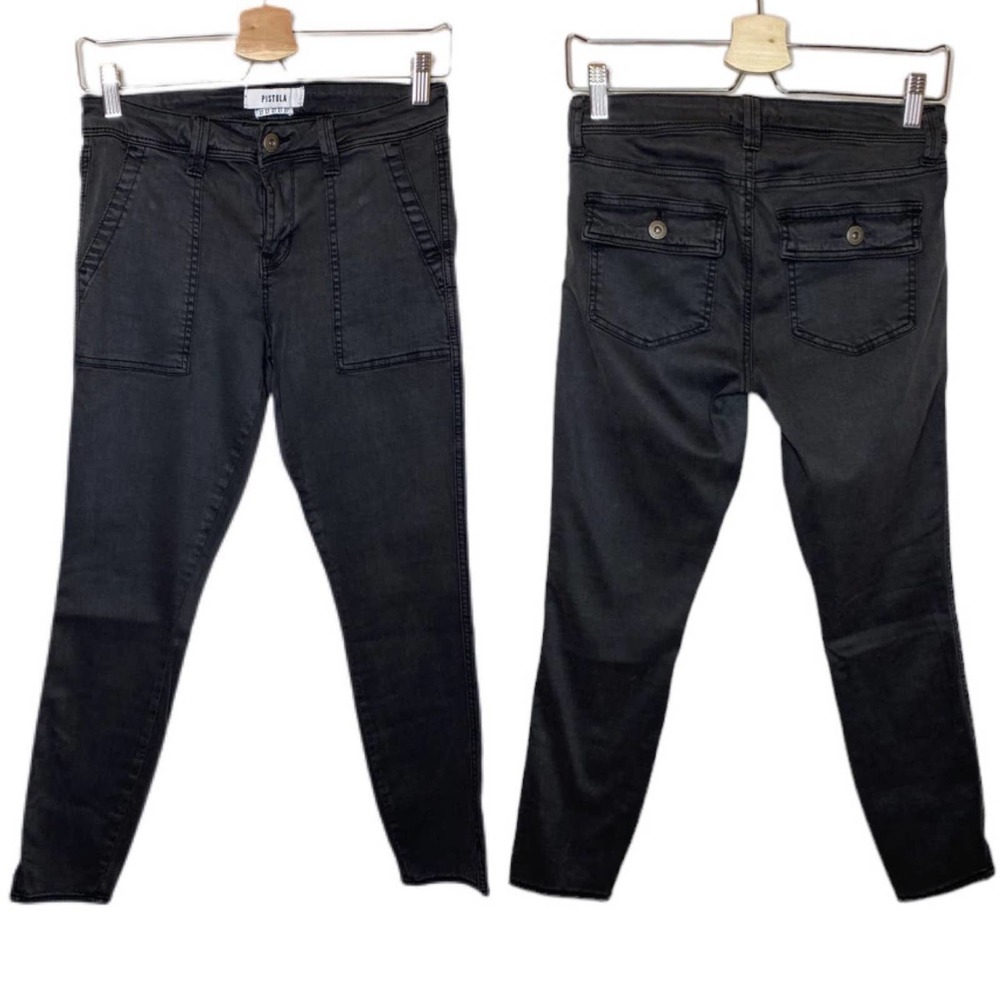 NWOT! Pistola Mara Crop Twill Utility Skinny Straight Jeans, size 27